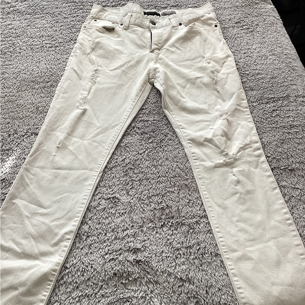 Aeropostale Cream Skinny Jeans
